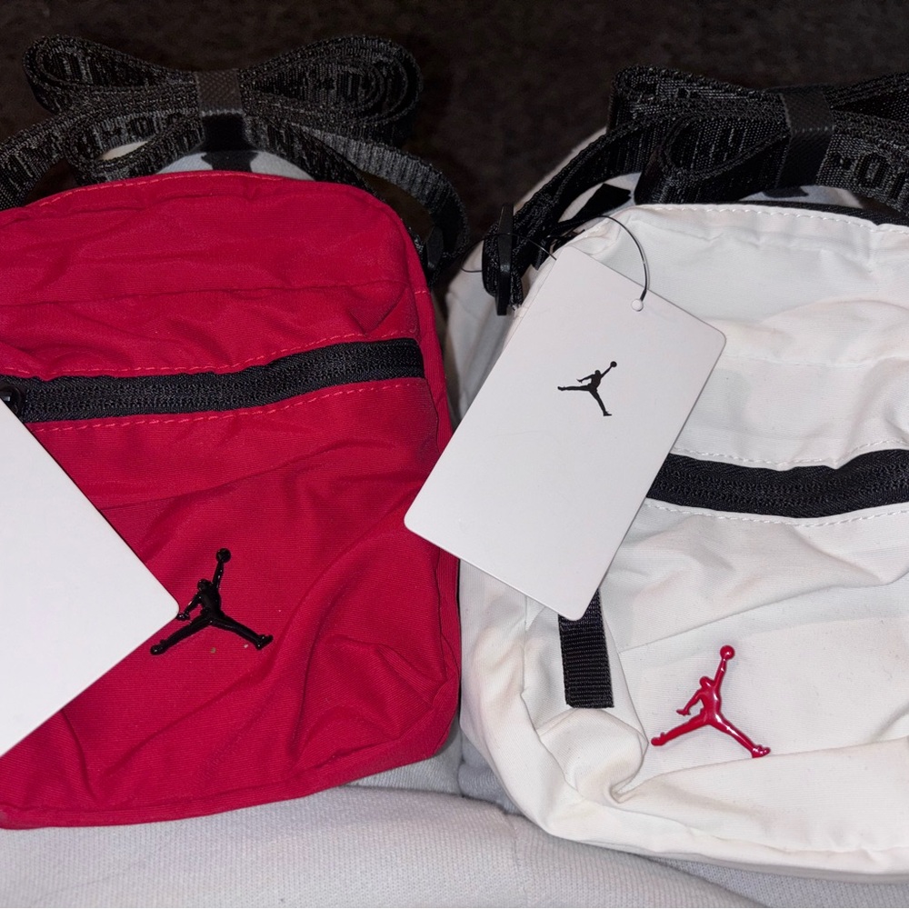 Jordan Red and White Crossbody Bag